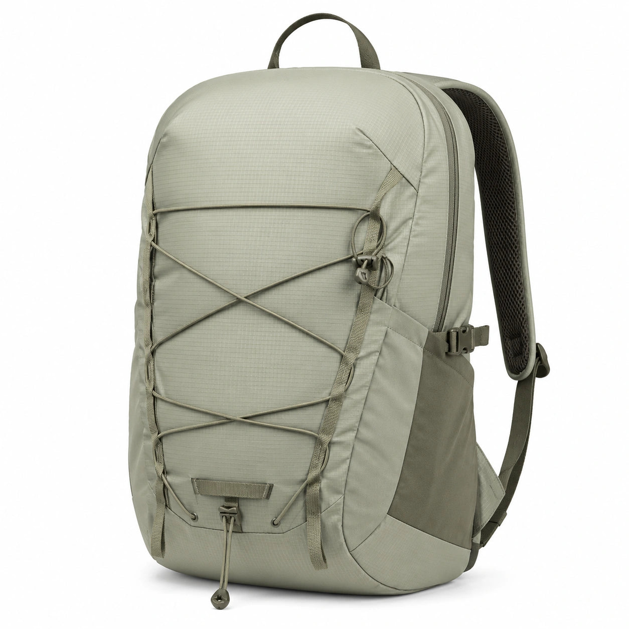 Sac à dos de randonnée 30L vert avec cordon élastique