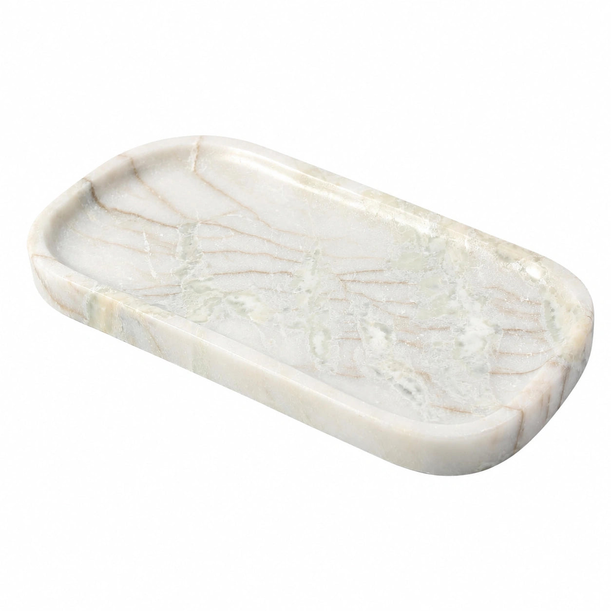 Plateau rectangulaire en pierre motif naturel
