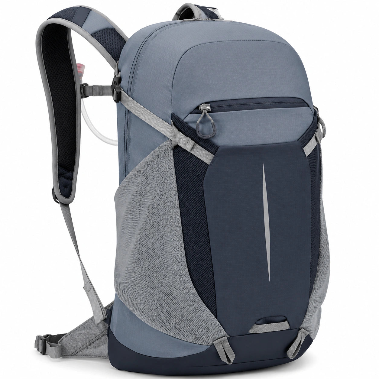 Sac à dos de randonnée 30L avec hydratation gris et bleu