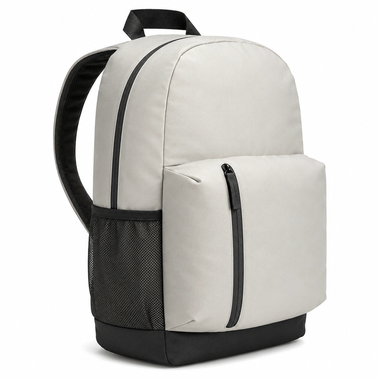 Sac à dos polyvalent gris clair avec grande capacité