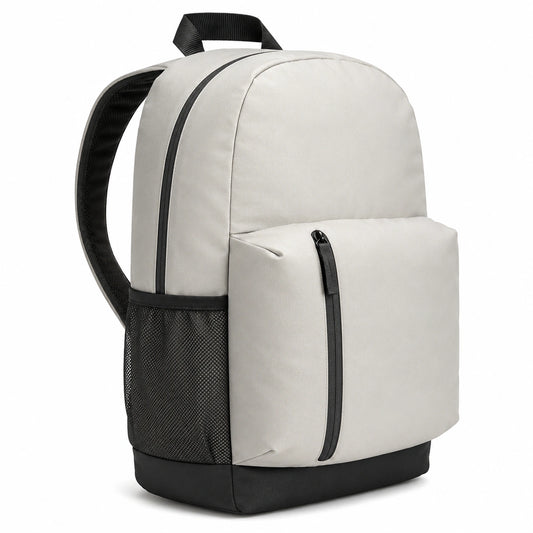 Sac à dos polyvalent gris clair avec grande capacité
