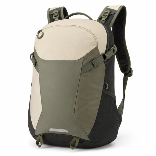 Sac à dos de randonnée imperméable 20L kaki et noir