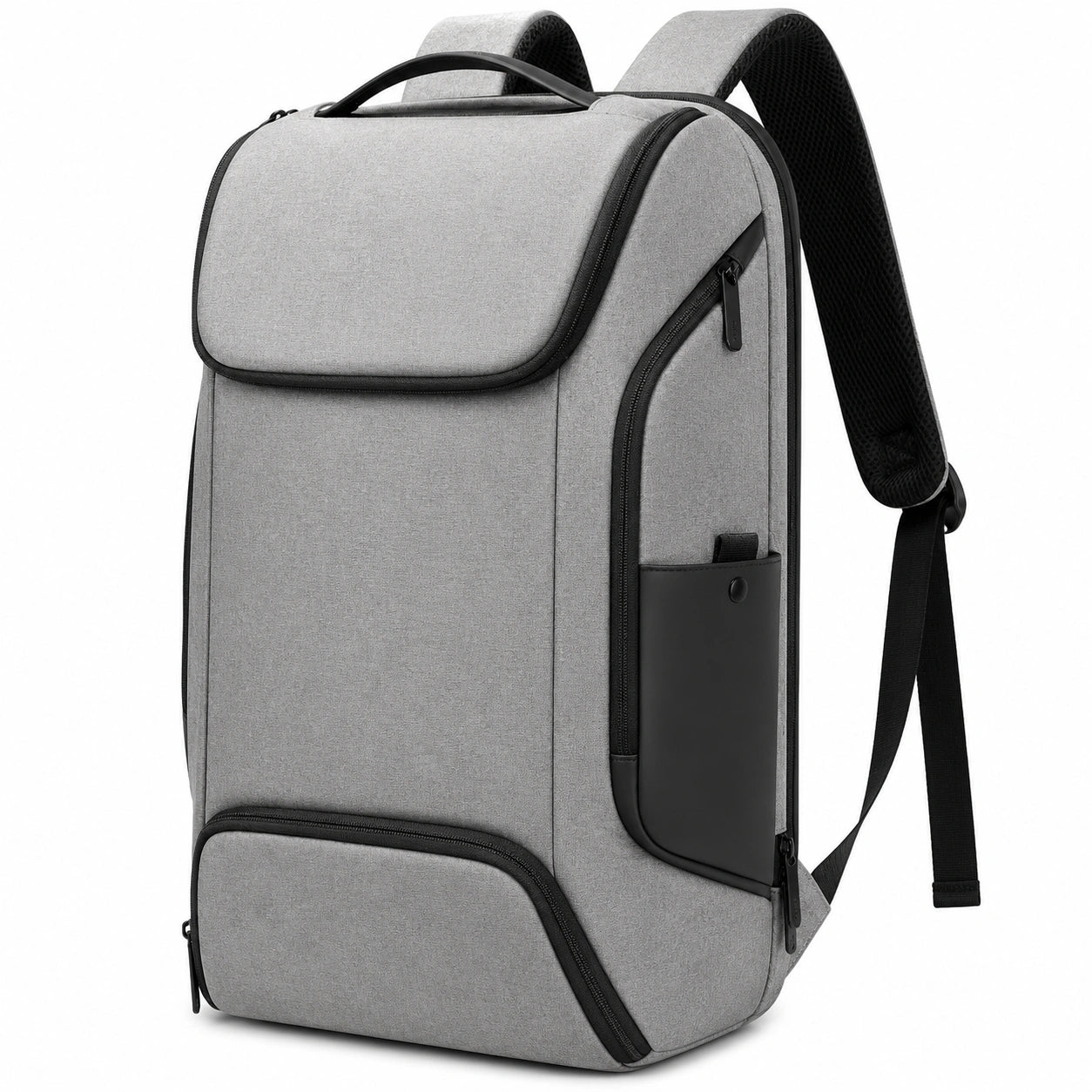 Sac à dos multifonctionnel gris pour ordinateur portable 15 pouces