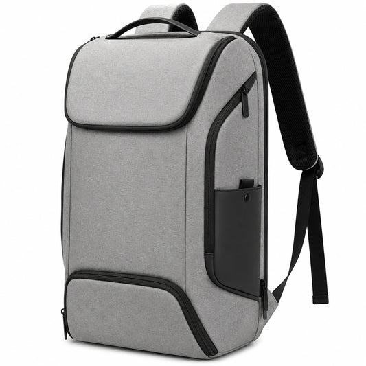 Sac à dos multifonctionnel gris pour ordinateur portable 15 pouces