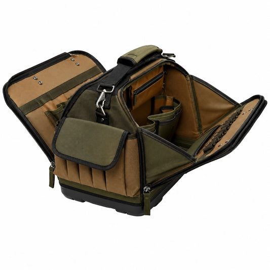 Sac à outils multifonction avec multiples poches Kaki/Marron
