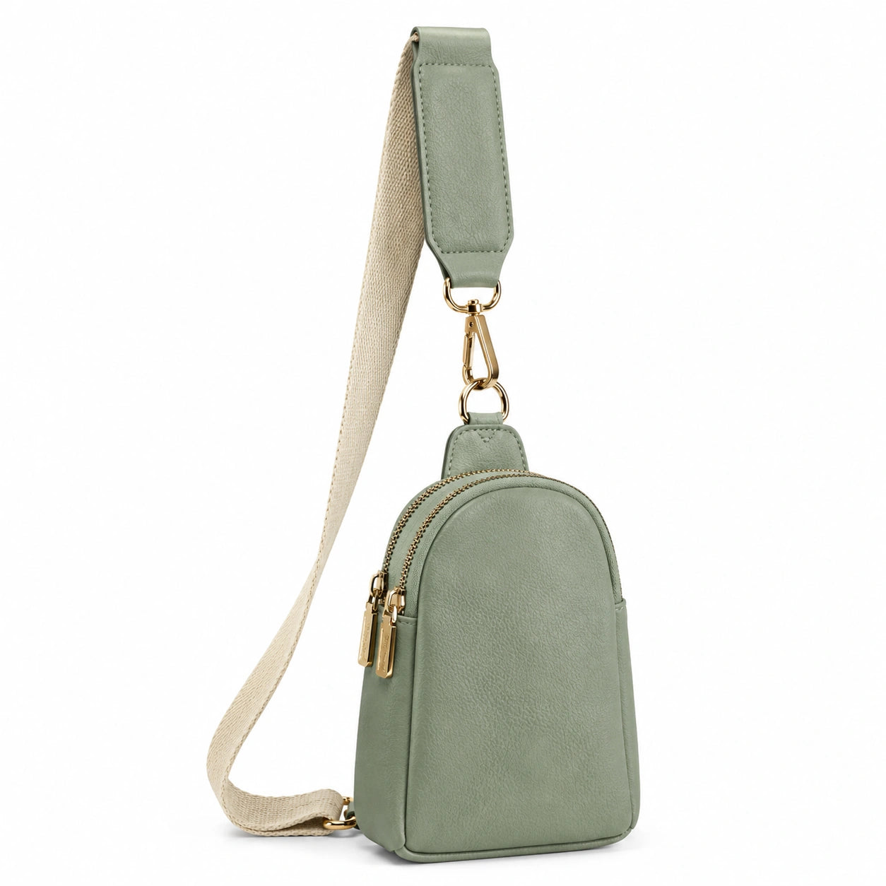 Mini Sac Bandoulière Vert Sauge avec Bandoulière Réglable