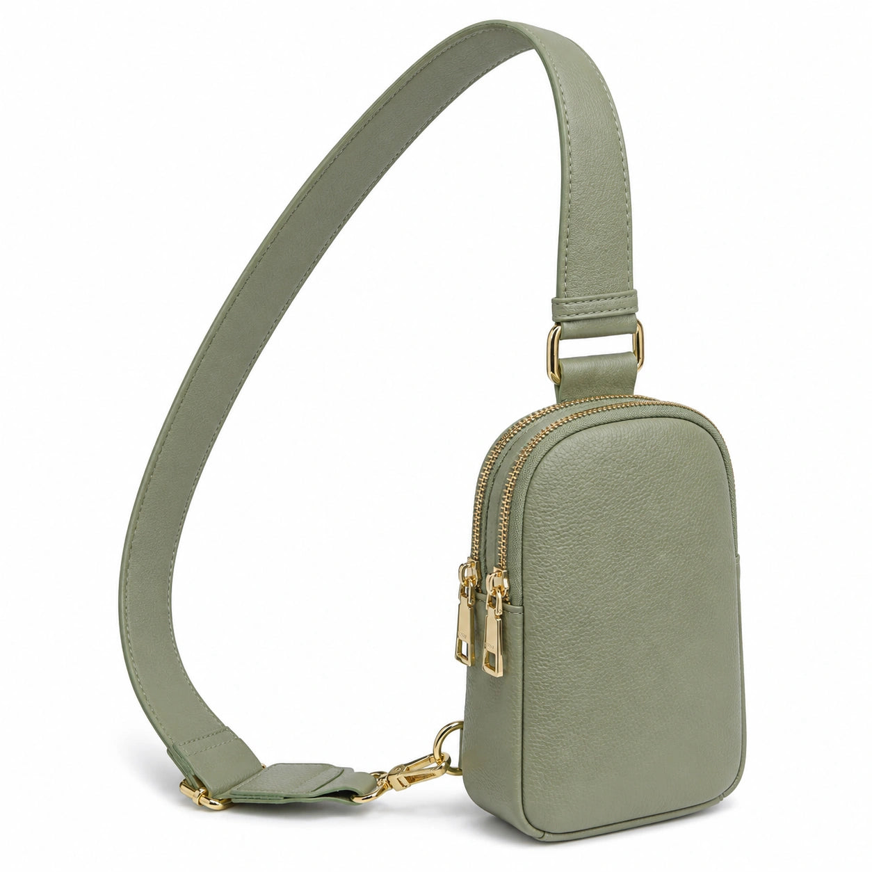 Sacoche bandoulière verte pour femme avec sangle réglable