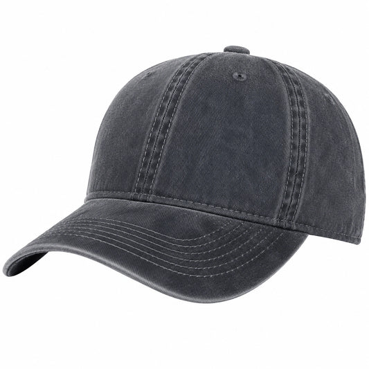 Casquette de baseball gris foncé réglable