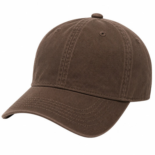 Casquette Classique Réglable Marron Unisexe