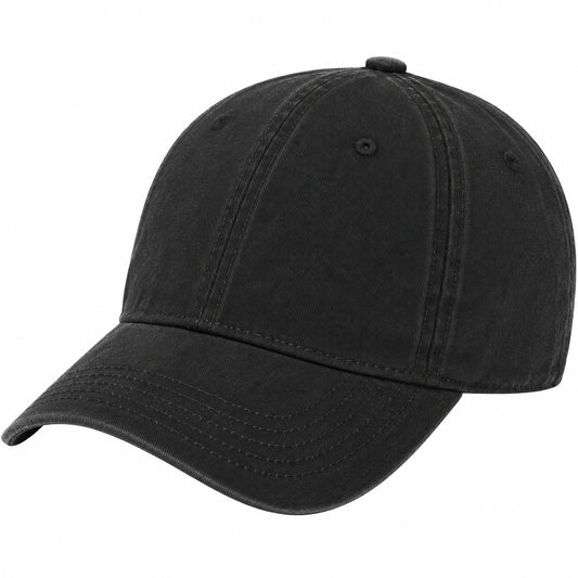 Casquette de Baseball Noire Réglable Unisexe