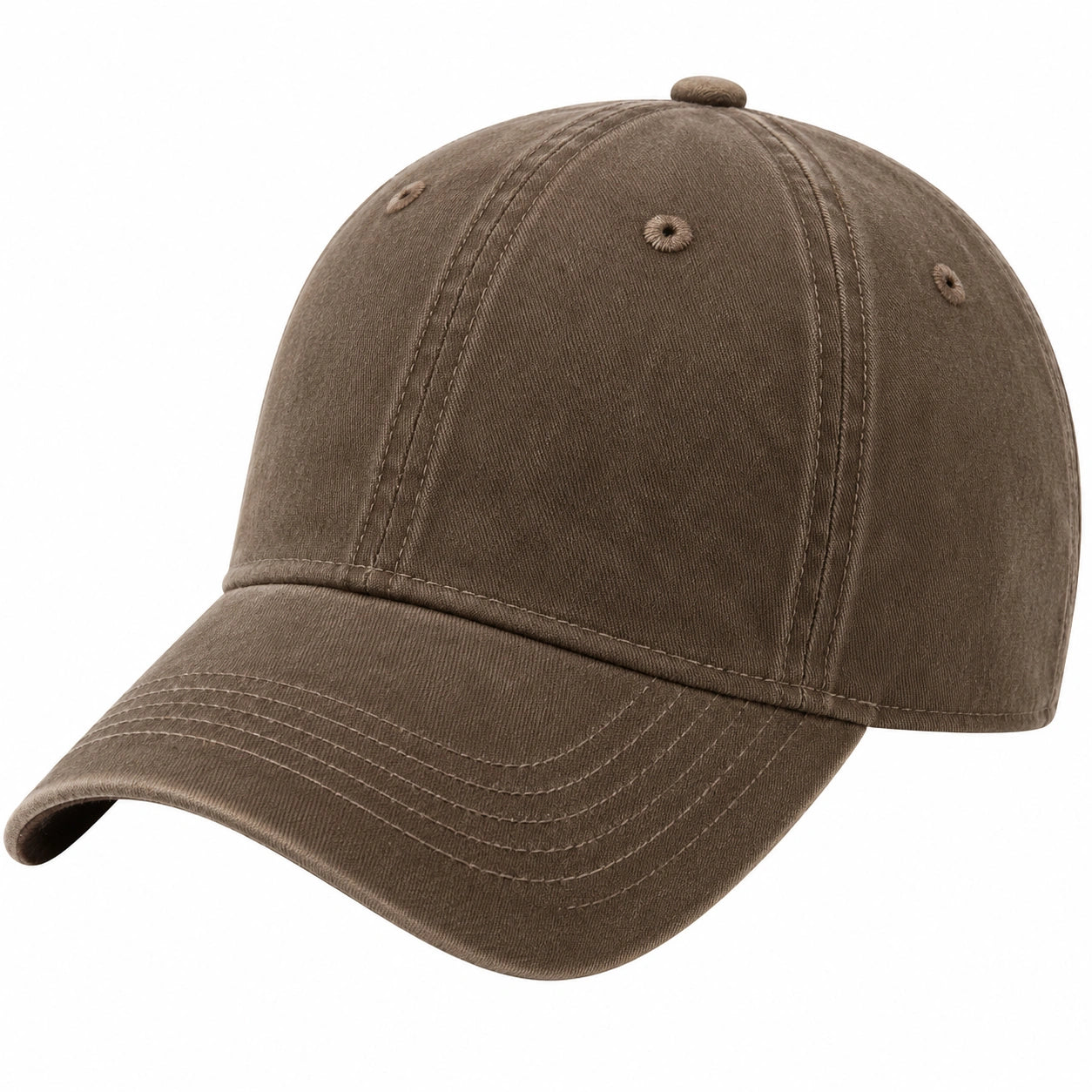 Casquette marron ajustable unisexe