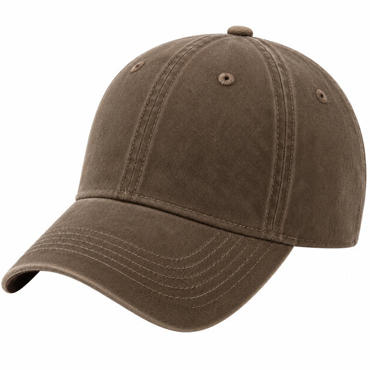 Casquette marron ajustable unisexe