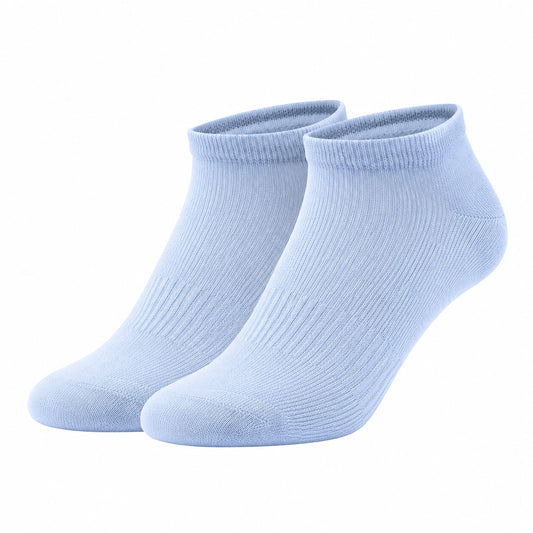 Chaussettes courtes confortables bleu clair