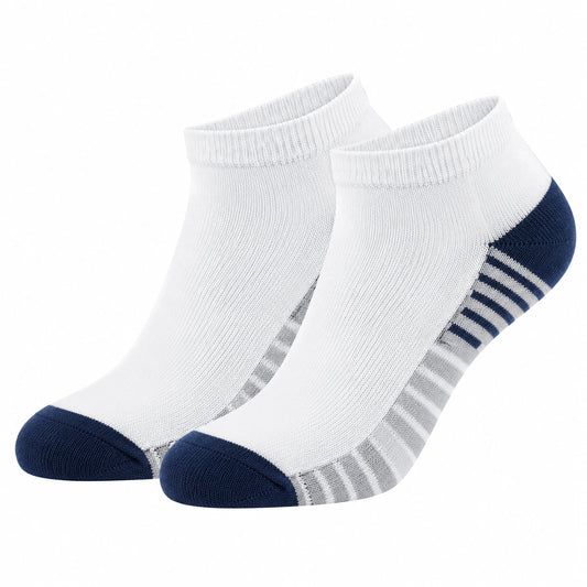 Chaussettes courtes blanches et bleu marine pour adultes