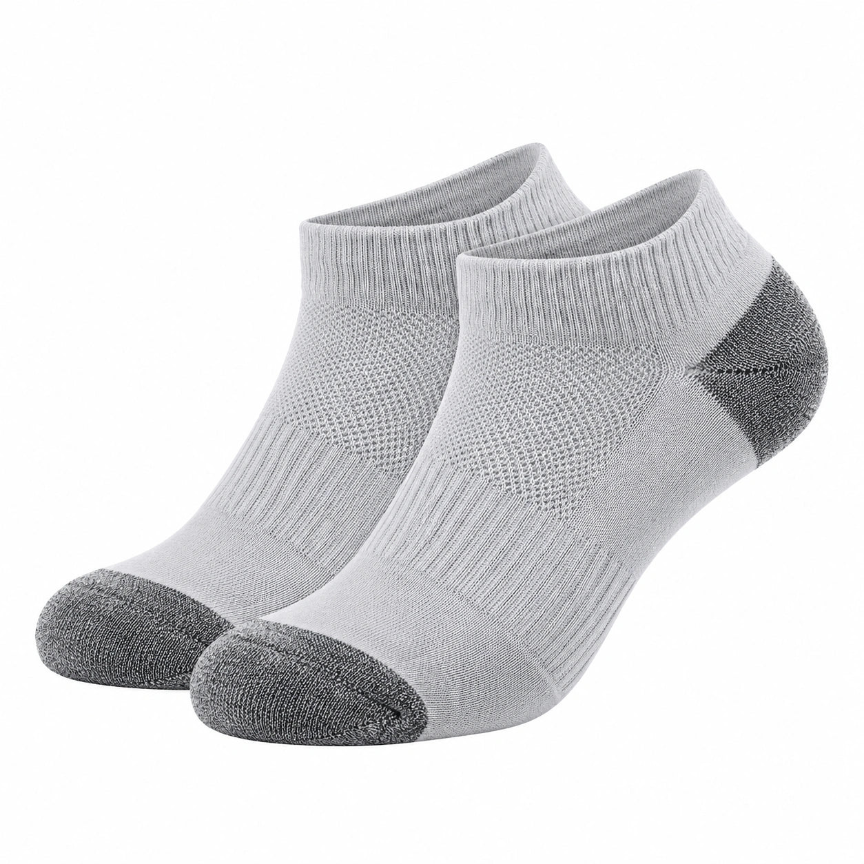 Chaussettes Basses Respirantes Gris Clair et Gris Foncé