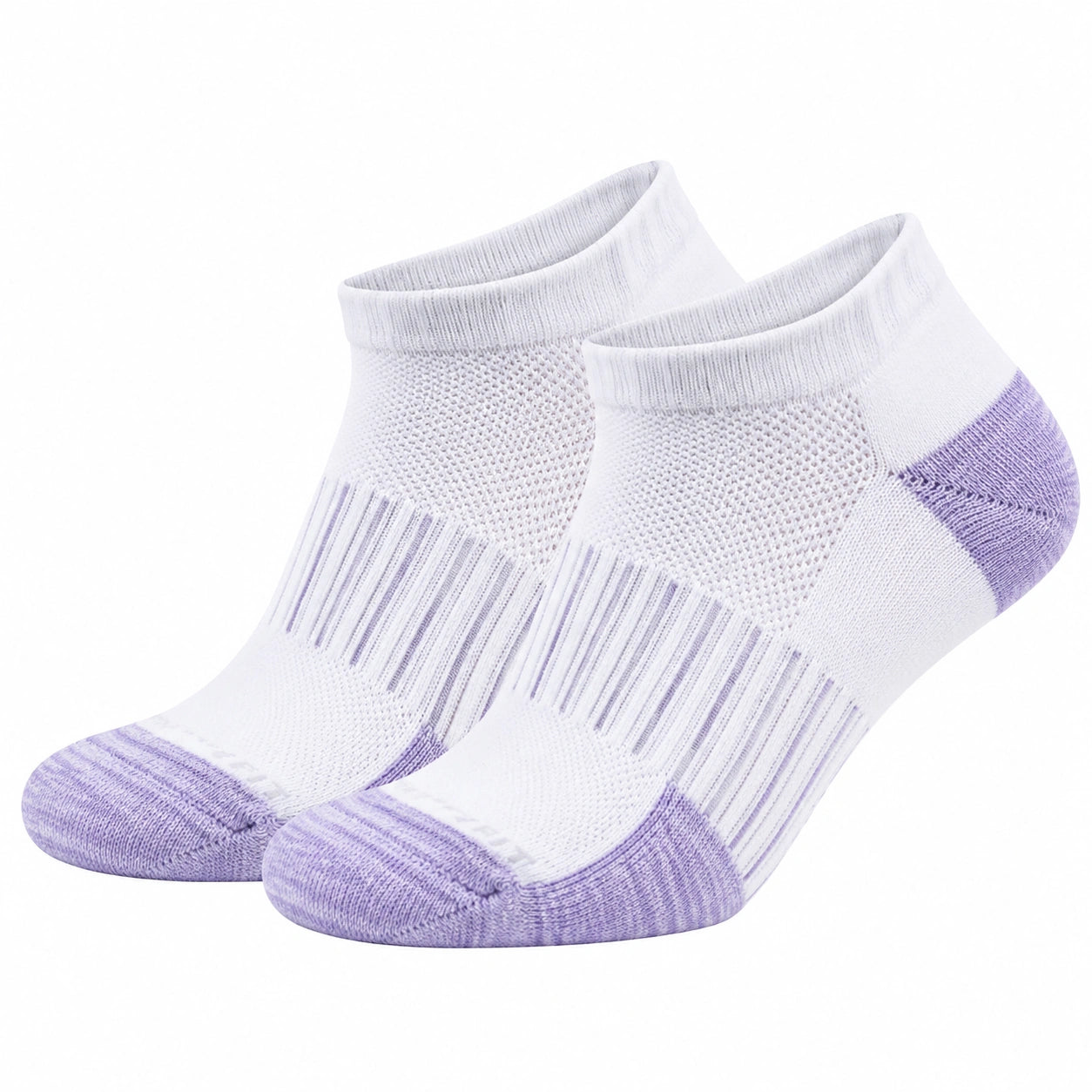 Chaussettes Courtes de Sport Respirantes Blanc et Violet