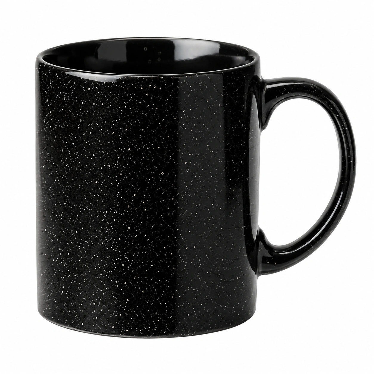 Tasse noire effet moucheté 350 ml