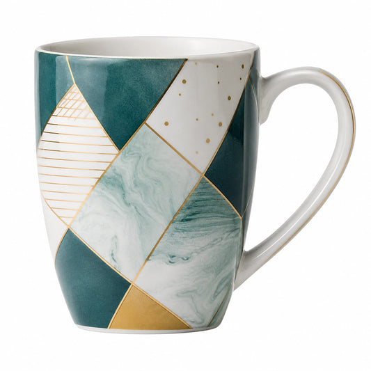 Mug en Céramique Géométrique 400ml Multicolore