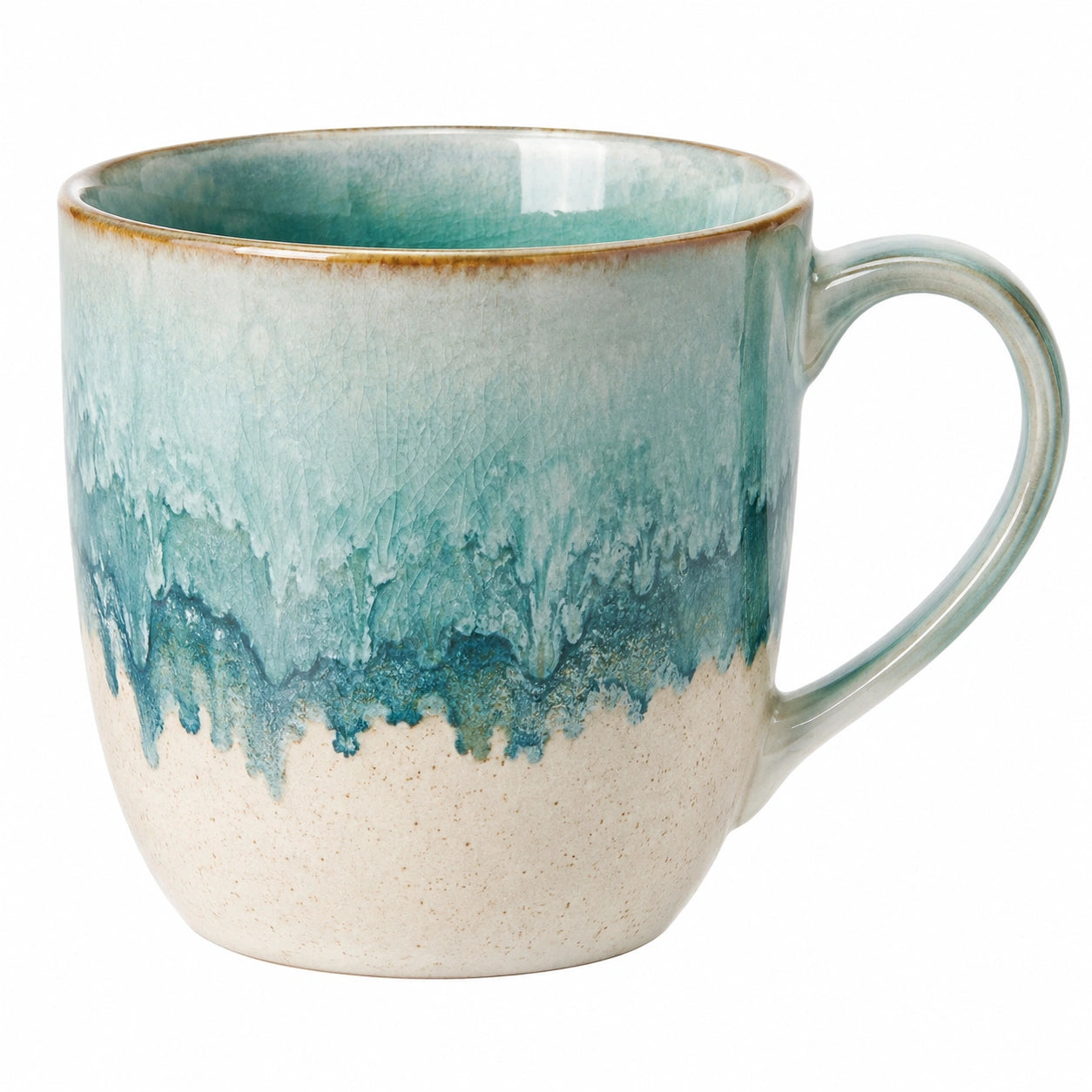 Mug en céramique dégradé bleu-vert 350ml