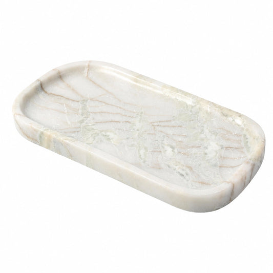 Plateau rectangulaire en pierre motif naturel
